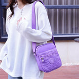Water Resistant Nylon Shoulder Bag for Women