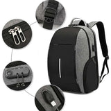 Anti-Theft Laptop Backpack 15.6 Inch Waterproof Travel Urban School Bag