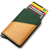Men's Vintage Anti-Theft Wallet RFID Blocking Aluminum Purse