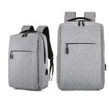 Anti Theft Enlarge Backpack USB External Charge 14-inch Laptop Men