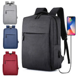 Anti Theft Enlarge Backpack USB External Charge 14-inch Laptop Men