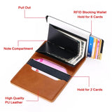 RFID Metal Business Card Holder Wallet Slim Mini Men Women Purse Cardholder