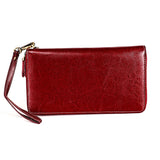 RFID Leather Lady's Wallet Large Capacity Card Pocket