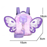 Butterfly Wings Kids Backpack for Girls - Anti-lost School Bag