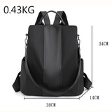Anti-theft Women's Backpack Oxford Cloth Schoolbag