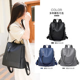 Retro Leather Women's Backpack for Teenage Girls