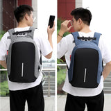 Anti-theft Backpack 15.6 inch Laptop Travel Rucksack Large Capacity USB Charge
