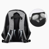 Anti-theft Backpack 15.6 inch Laptop Travel Rucksack Large Capacity USB Charge