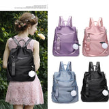 Anti-theft Nylon School Bag Teen Casual Daypack Shoulder Bookbag