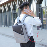 Anti-theft Laptop Rucksack Travel Backpack USB Charge Business College Student B