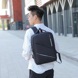 Anti-theft Laptop Rucksack Travel Backpack USB Charge Business College Student B
