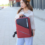 Anti-theft Laptop Rucksack Travel Backpack USB Charge Business College Student B