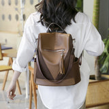 Anti-theft Splicing Backpack Lightweight Oxford Travel Schoolbag