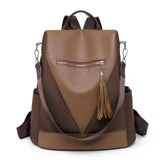 Anti-theft Splicing Backpack Lightweight Oxford Travel Schoolbag
