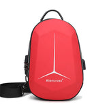 Anti-theft Lock Crossbody Bag USB Charging Travel Shoulder Bag