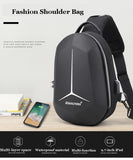 Anti-theft Lock Crossbody Bag USB Charging Travel Shoulder Bag