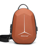 Anti-theft Lock Crossbody Bag USB Charging Travel Shoulder Bag