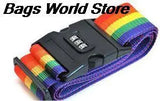 Rainbow Luggage Strap W/ Password Lock