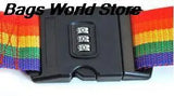 Rainbow Luggage Strap W/ Password Lock