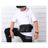 Anti-theft Money Pocket Phone Chest Bag Waterproof Zipper Nylon Waist Belt Bags