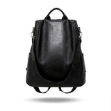 Vintage Leather Backpack Women Shoulder Bag Ladies High Capacity Travel Backpack