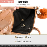 Anti-theft Women Backpacks Pu Leather Travel Backpacks Large Capacity Schoolbag