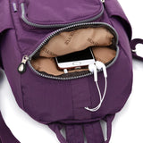 Nylon Anti-Theft Women Backpack for Teenagers Casual Daypack