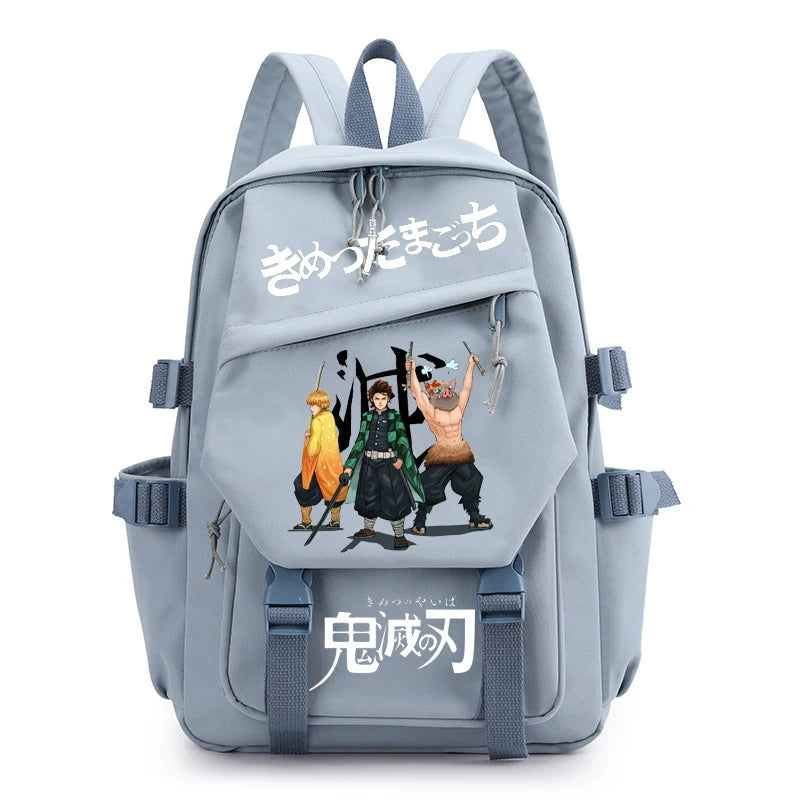 Anti-theft Backpack with Laptop Compartment - Demon Slayer