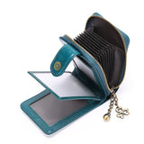 Leather Anti-Theft Card Swiping Bag Women's Multi-Function Card Cover