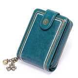 Leather Anti-Theft Card Swiping Bag Women's Multi-Function Card Cover