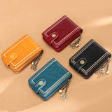 Leather Anti-Theft Card Swiping Bag Women's Multi-Function Card Cover