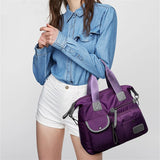 Waterproof Nylon Shoulder Bag Large Capacity Tote Bag