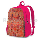 Antique Heriz Persian Rug Outdoor Hiking Backpack