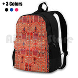 Antique Heriz Persian Rug Outdoor Hiking Backpack