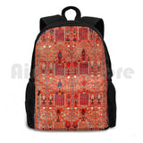 Antique Heriz Persian Rug Outdoor Hiking Backpack