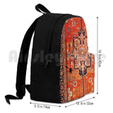 Vintage Persian Heriz Serapi Rug Print Backpack