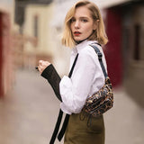 Leopard Print Women's Chest Bag Outdoor Sports Messenger Backpack