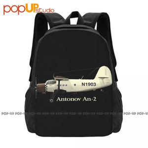 Antonov An-2 Airplane Backpack Large Capacity School Creative Shopping Bag