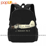 Antonov An-2 Airplane Backpack Large Capacity School Creative Shopping Bag