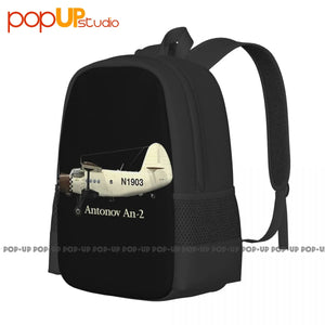 Antonov An-2 Airplane Backpack Large Capacity School Creative Shopping Bag