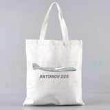 An-225 Mriya Shopping Bag Grocery Shopper Cotton Jute Bag