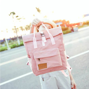 Canvas Backpack for Women Men Large Capacity Laptop Backpack