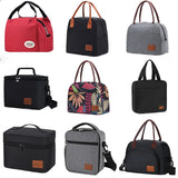 Canvas Portable Cooler Lunch Bag Thermal Insulated Food Storage Handbag