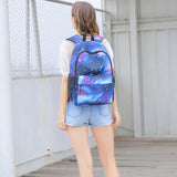 Colorful Star Universe Space Print Backpack for Men Women Teenager