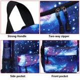 Colorful Star Universe Space Print Backpack for Men Women Teenager