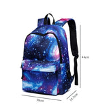 Colorful Star Universe Space Print Backpack for Men Women Teenager
