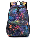 Colorful Star Universe Space Print Backpack for Men Women Teenager