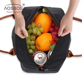 Portable Cooler Lunch Bag Thermal Insulated Travel Tote Bags Large Capacity