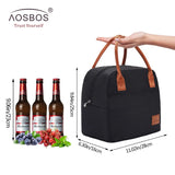 Large Thermal Insulated Lunch Bag for Men Women Kids