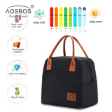 Large Thermal Insulated Lunch Bag for Men Women Kids